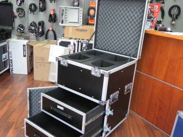 Drawers Case With Top Hinged Lid and CNC Foam Inserts