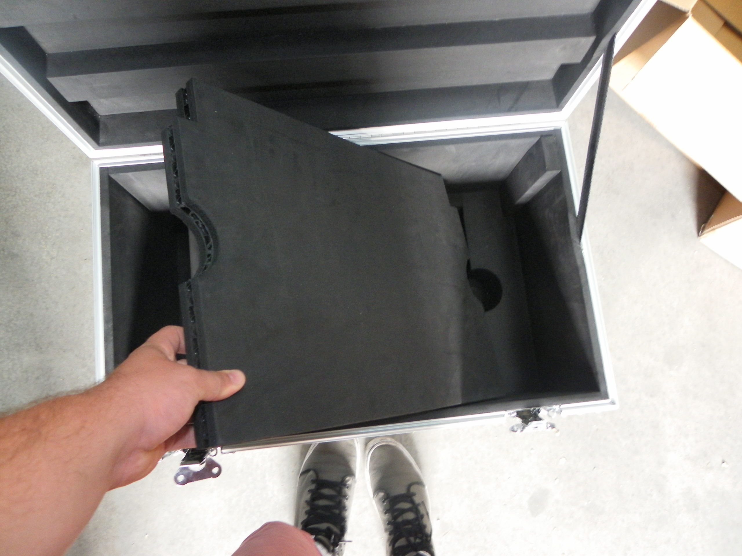 Custom Roller Packer Case With Foam Inserts and Removable Divider (view 3 of 4)