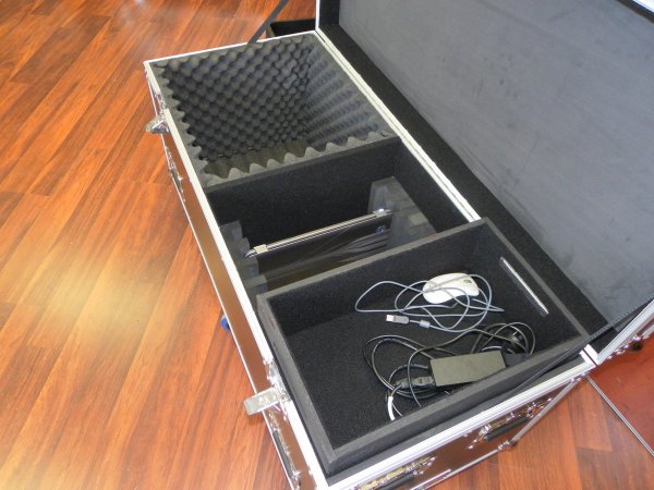 Custom Packer Case With Laptop Dividers, Storage Compartment and Drop Tray