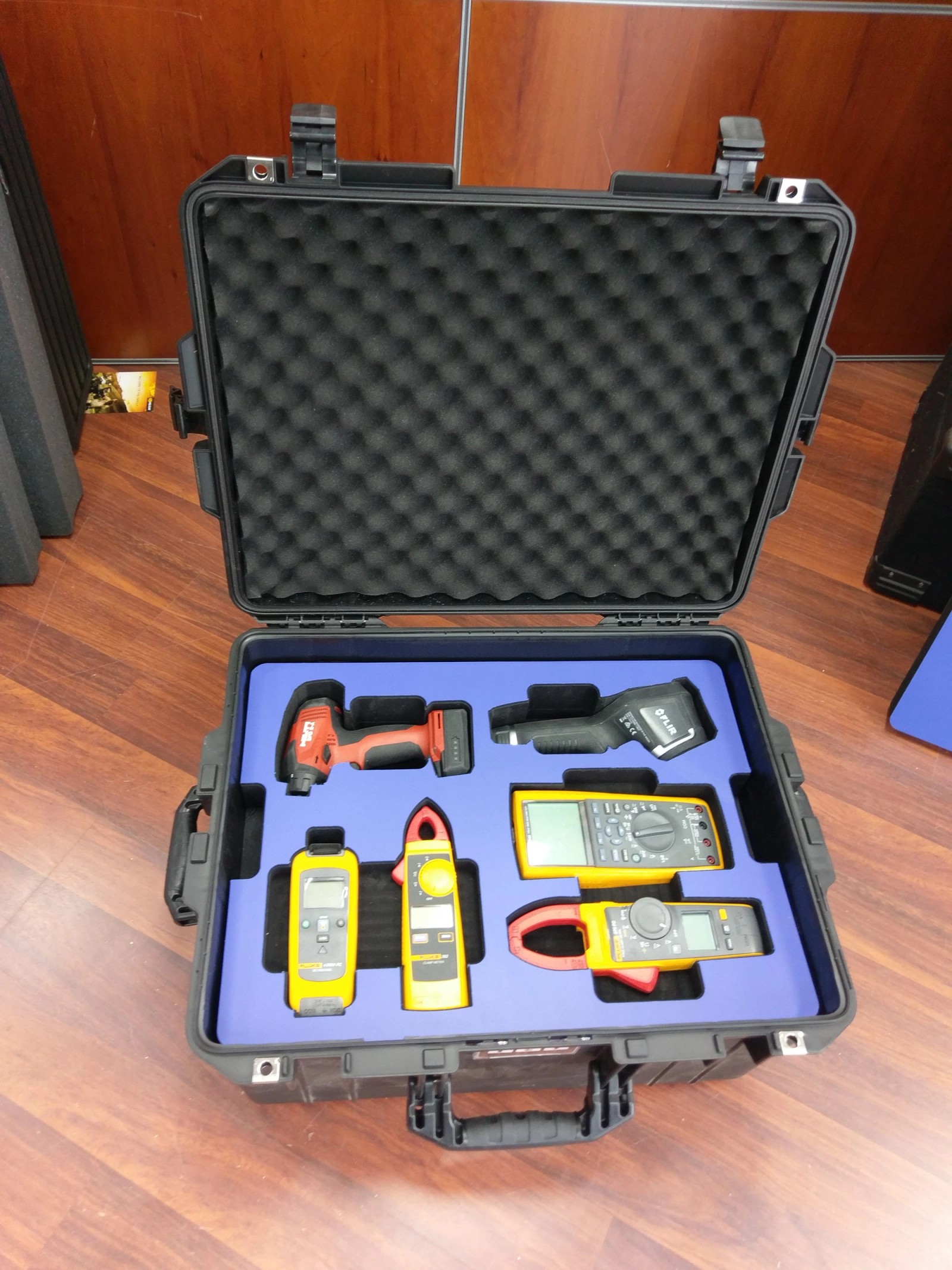 Pelican Case Custom Foam Toolbox Insert With Layered Inserts & Removable Pieces