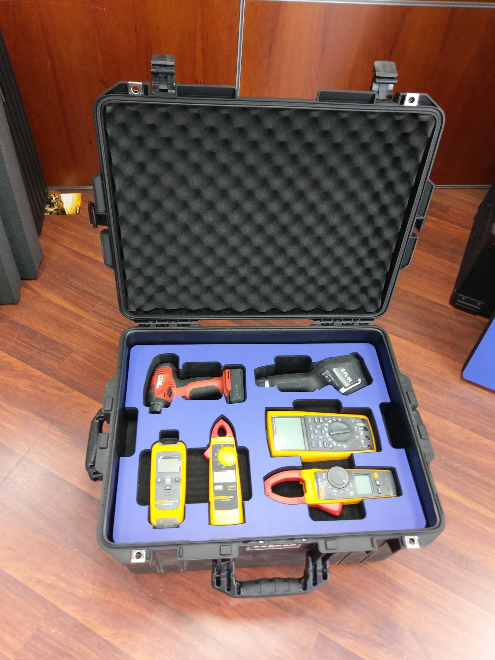 Pelican Case Custom Foam Toolbox Insert With Layered Inserts & Removable Pieces