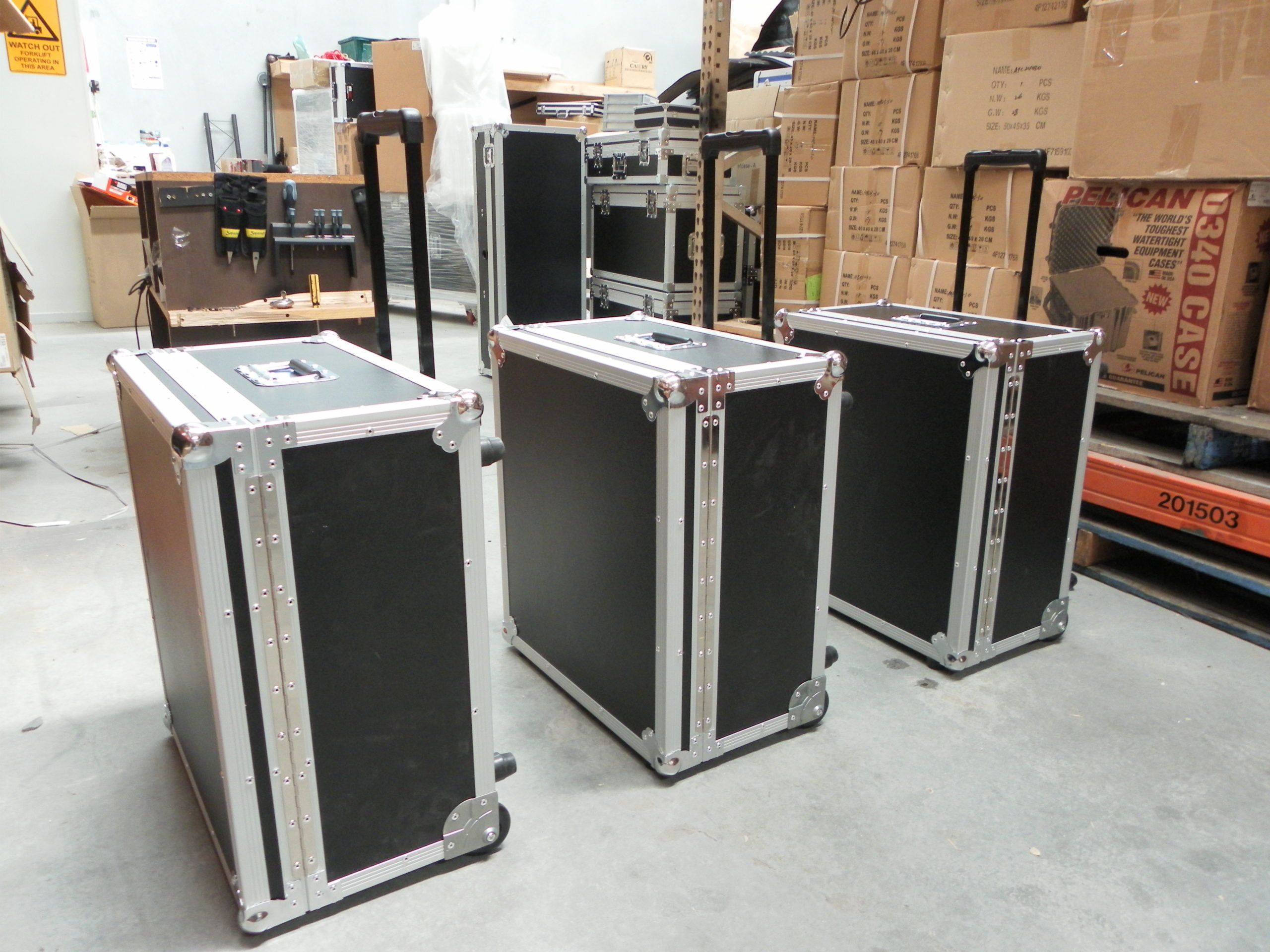 Custom Roller Packer Road Case With Multiple Compartments (view 2 of 8)