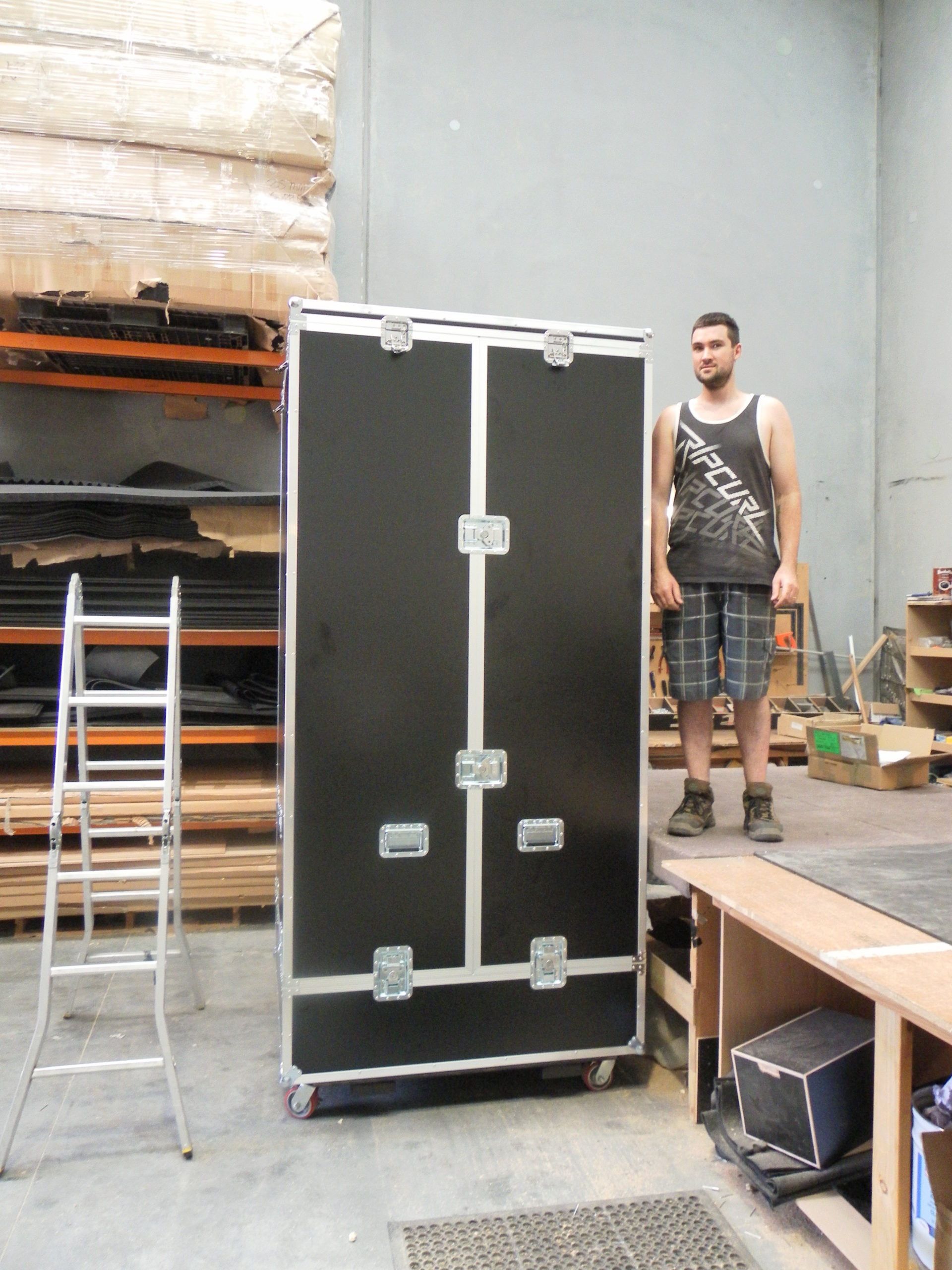 Large Custom Road Case With Split Lid For Chandelier (view 3 of 3)