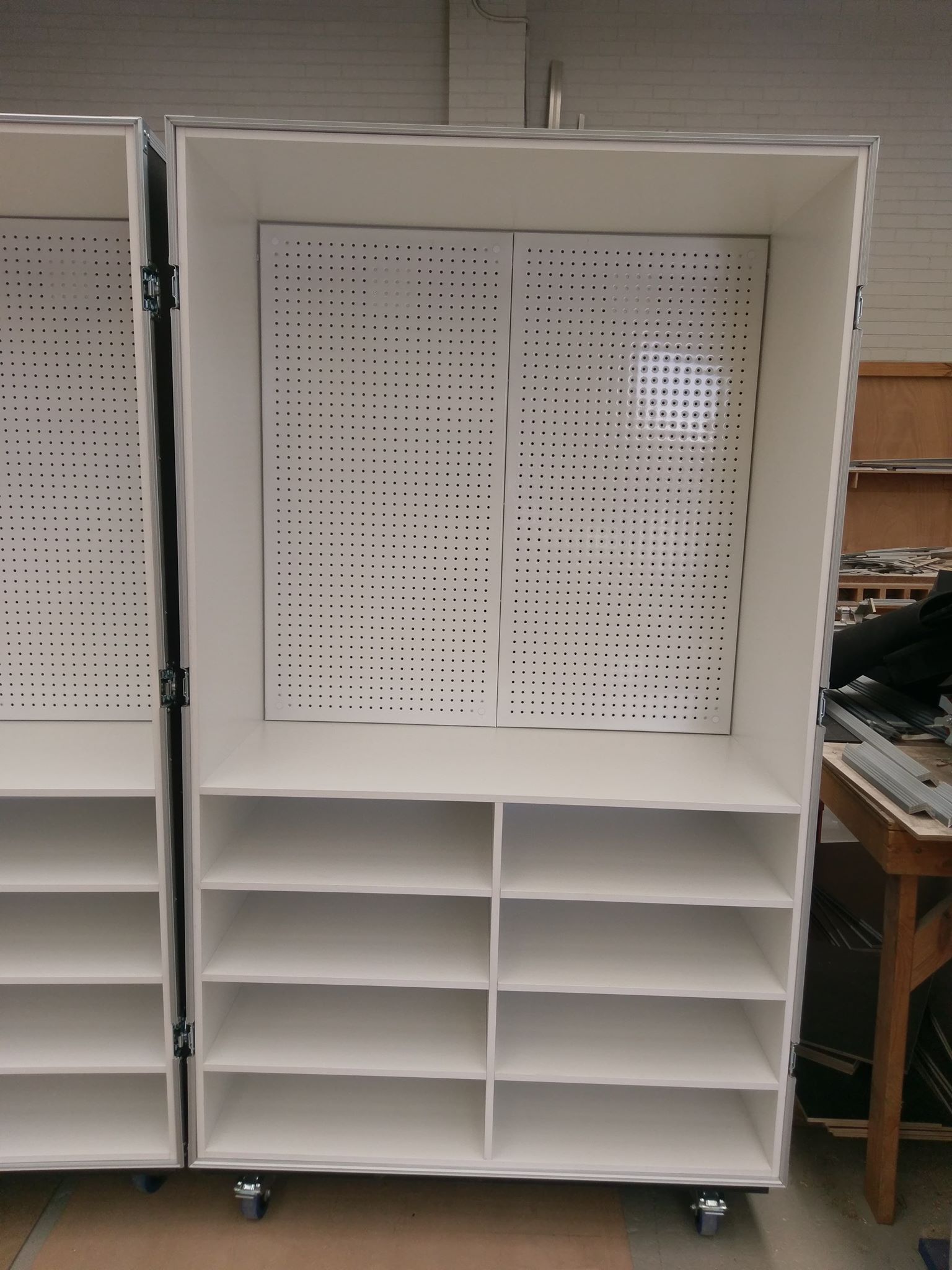 Wardrobe Style Road Case / Merchandise Case on Base Castor (view 5 of 7)