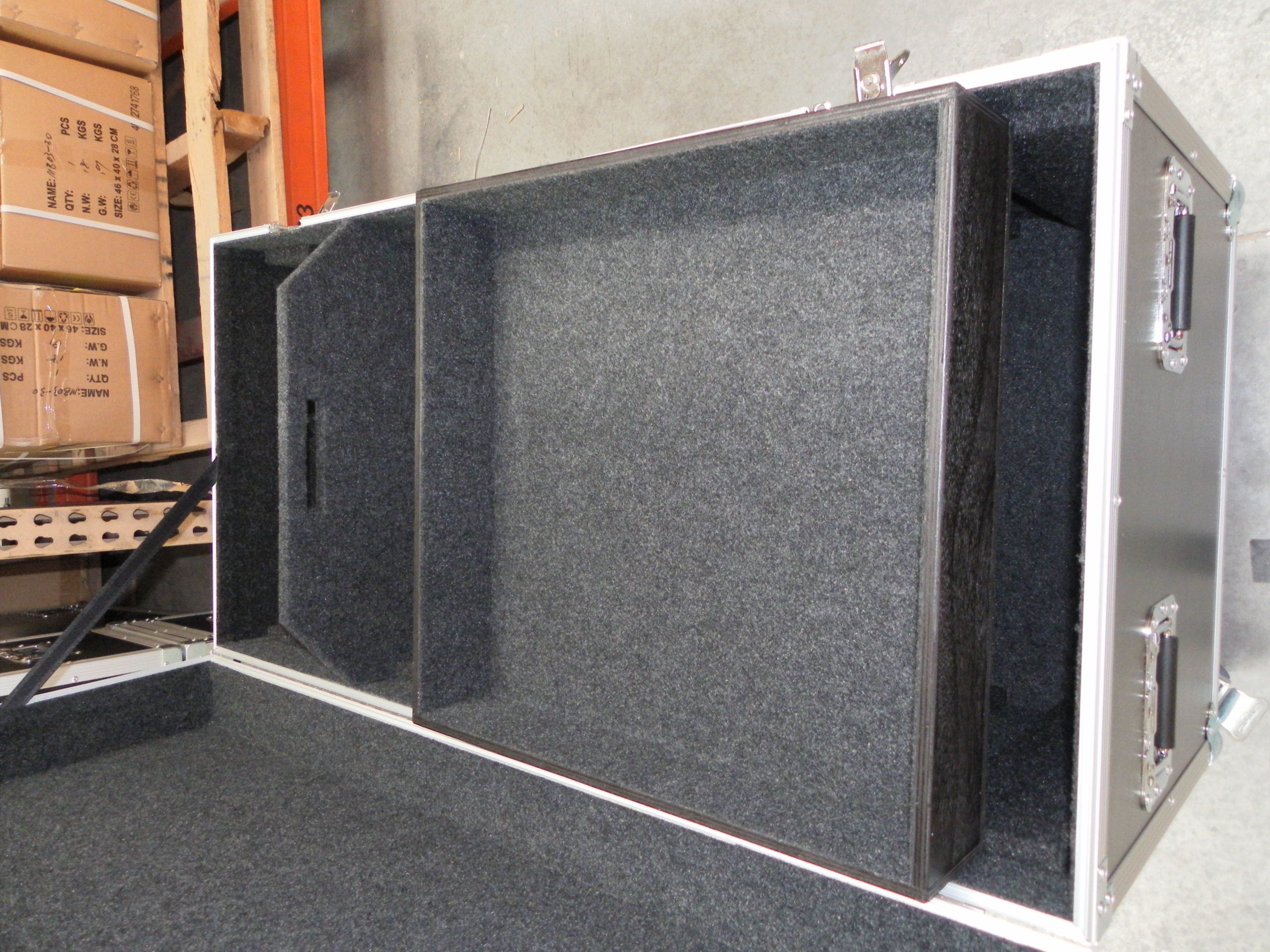 Custom Made Top Loading Packer Case With Movable Dividers and Drop Tray (view 6 of 7)