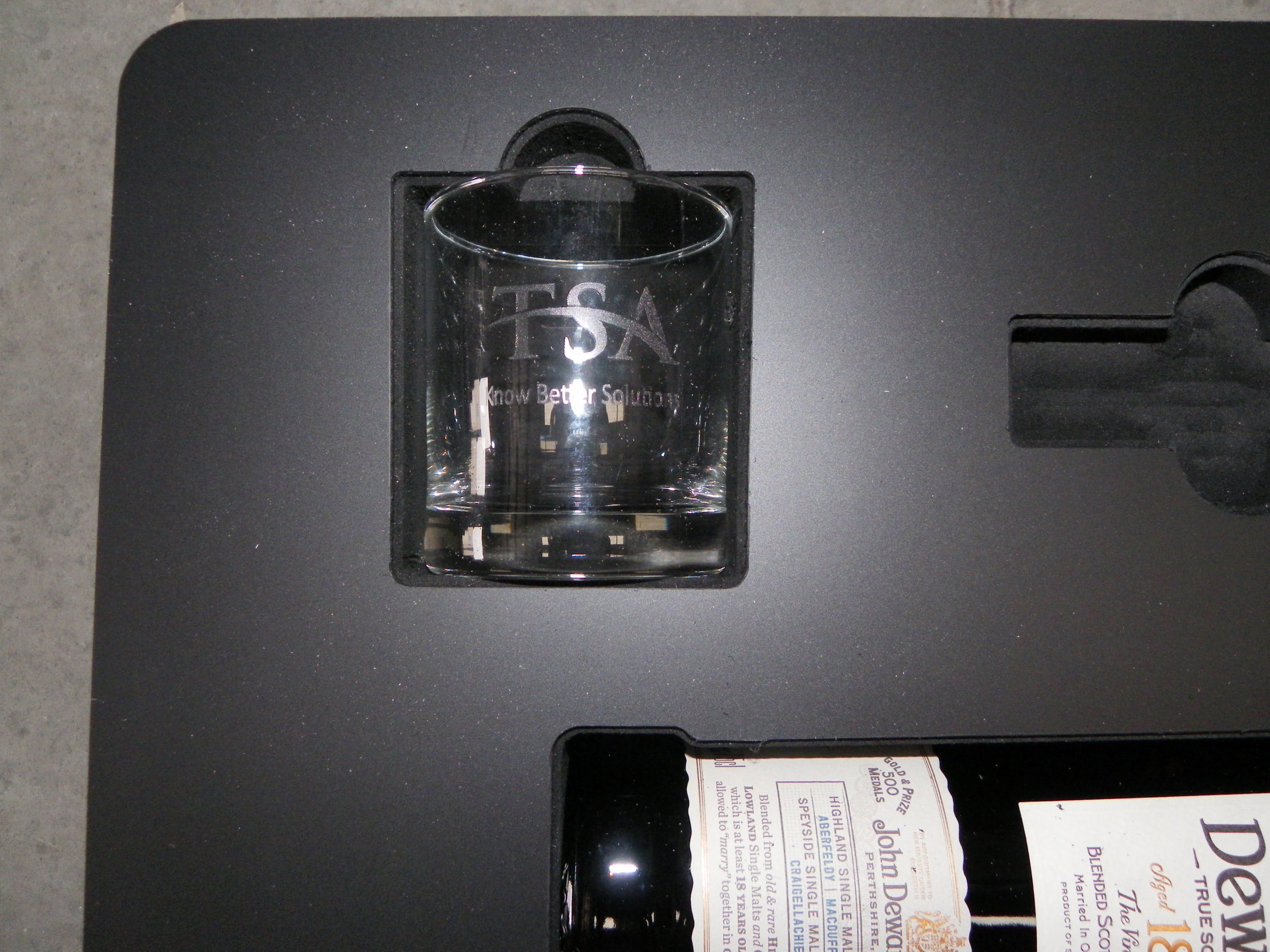 Custom Foam Insert For Bottle Of Scotch and Tumbler (view 3 of 3)