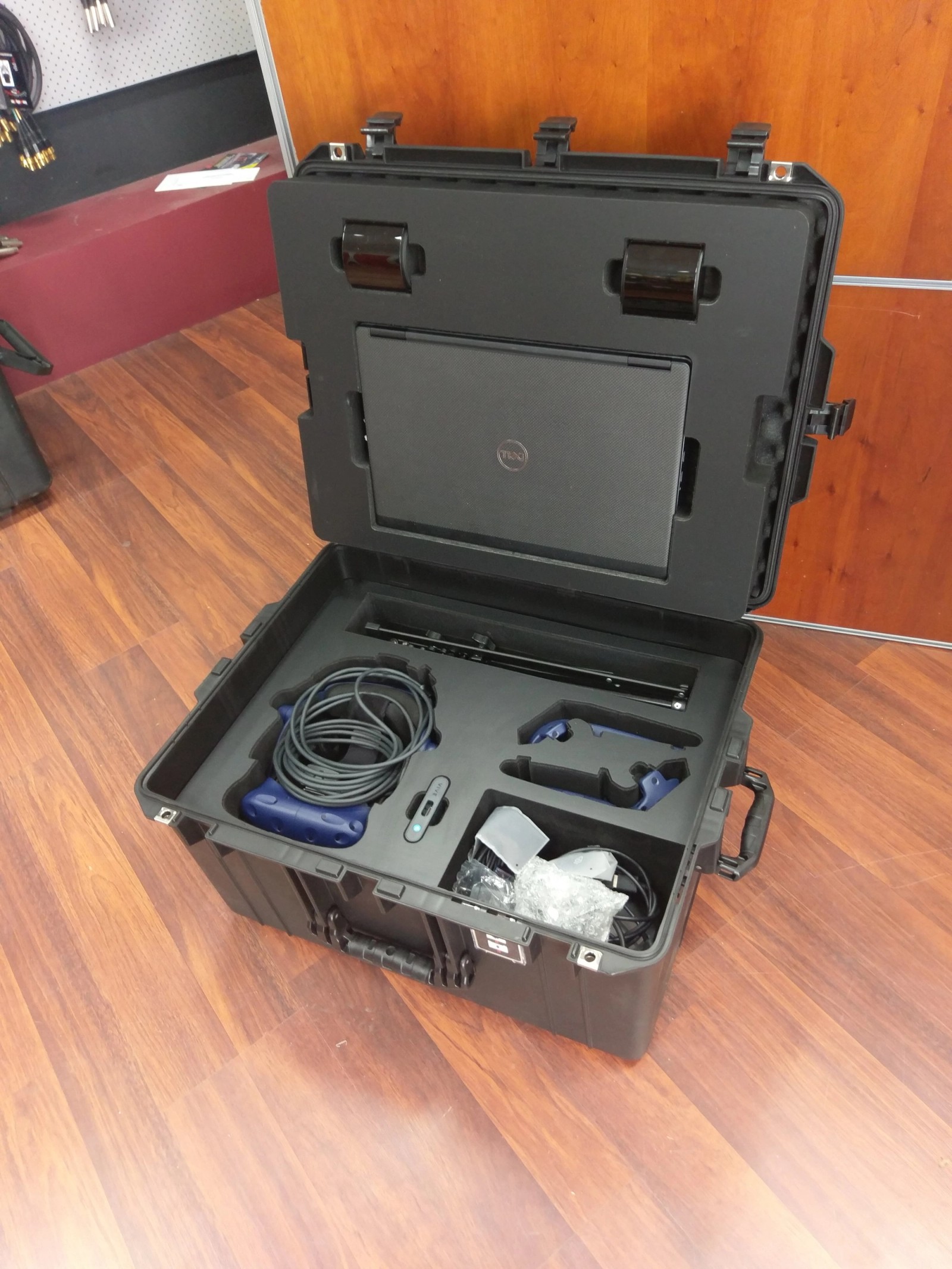 Custom Foam Insert For HTC Vive VR Headset In A Pelican 1637 Air