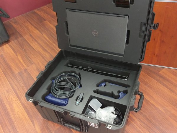 Custom Foam Insert For HTC Vive VR Headset In A Pelican 1637 Air