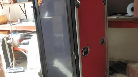 32u Custom Server Rack Case Made From Red Laminated Plywood