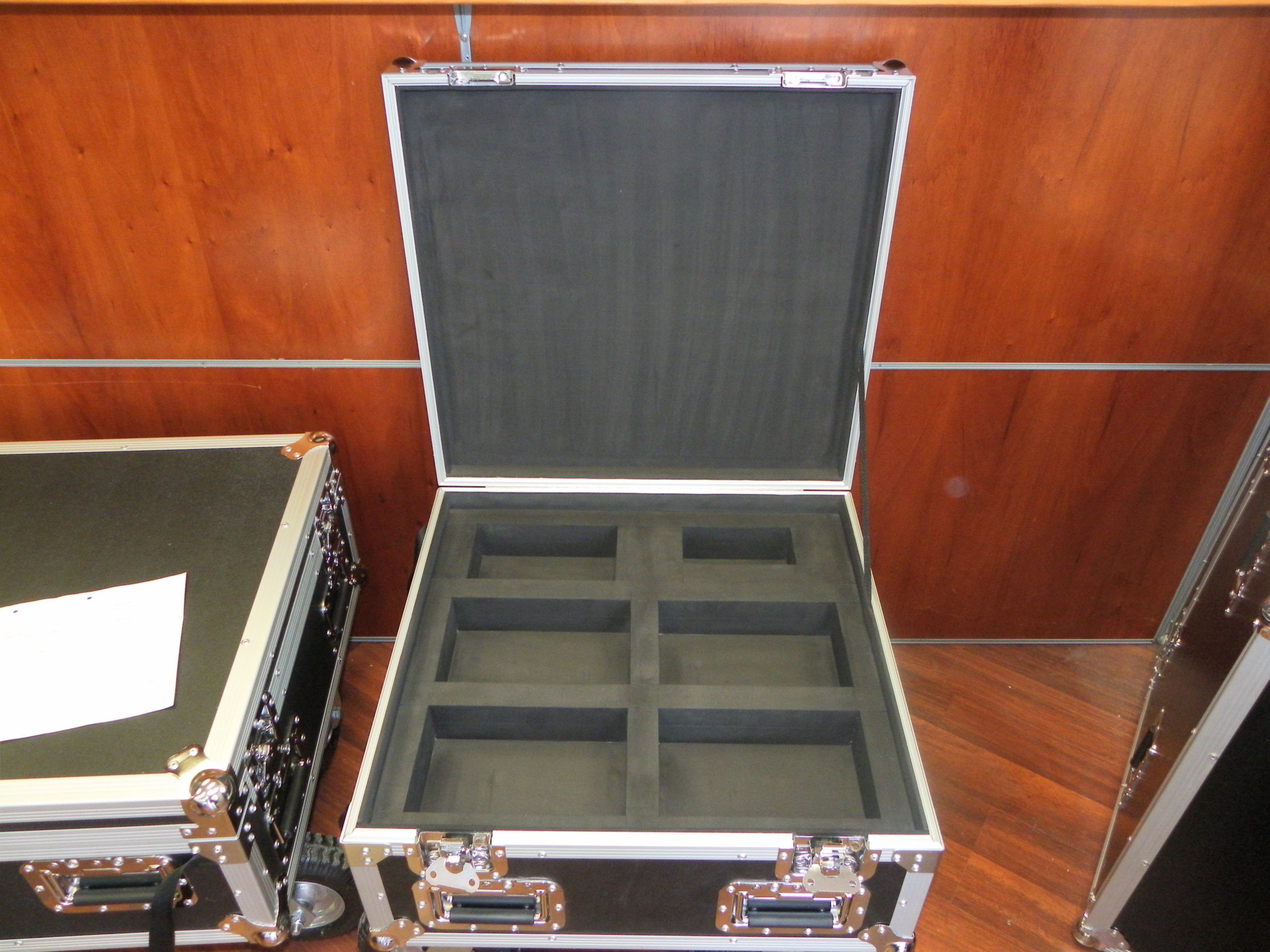 Small Custom Road Cases With Pneumatic Castors (view 4 of 4)
