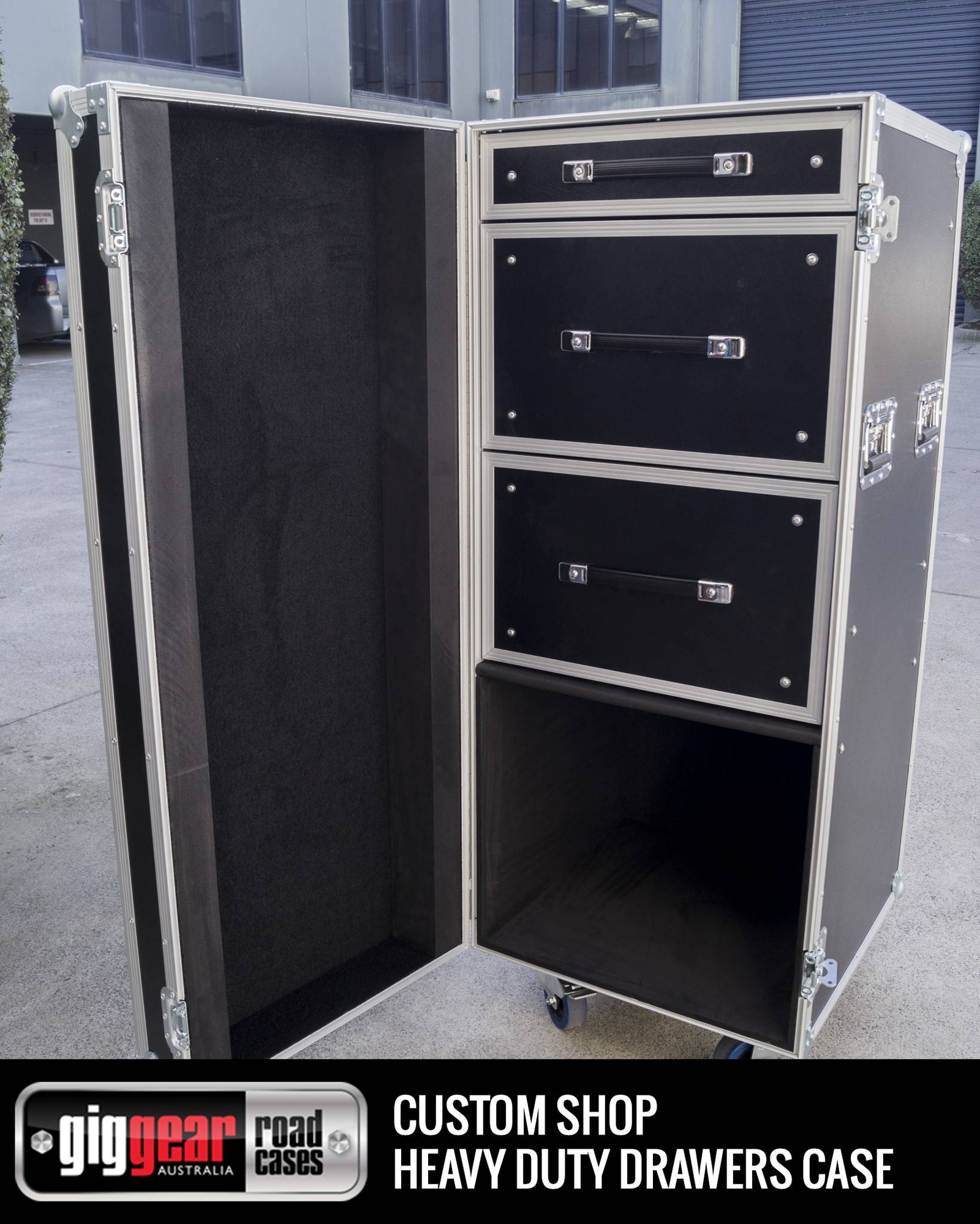 Custom Case - Heavy Duty Drawers and Storage