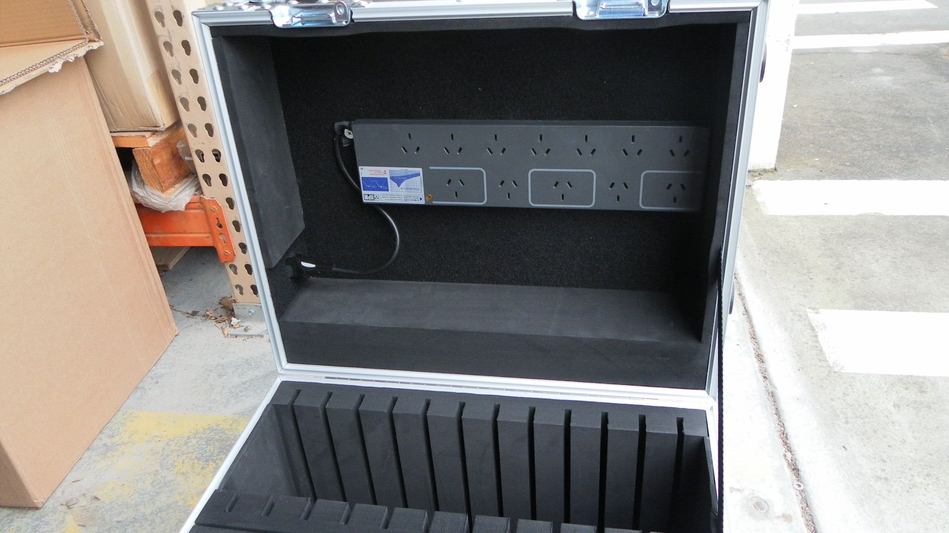 Custom Made Multi iPad Road Case With Wheels and Handles (view 5 of 10)