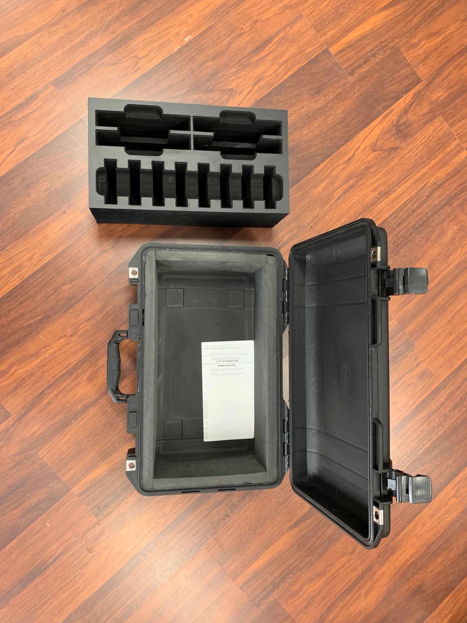Pelican Custom Foam Inserts With Extra Foam Lining and Removable Insert