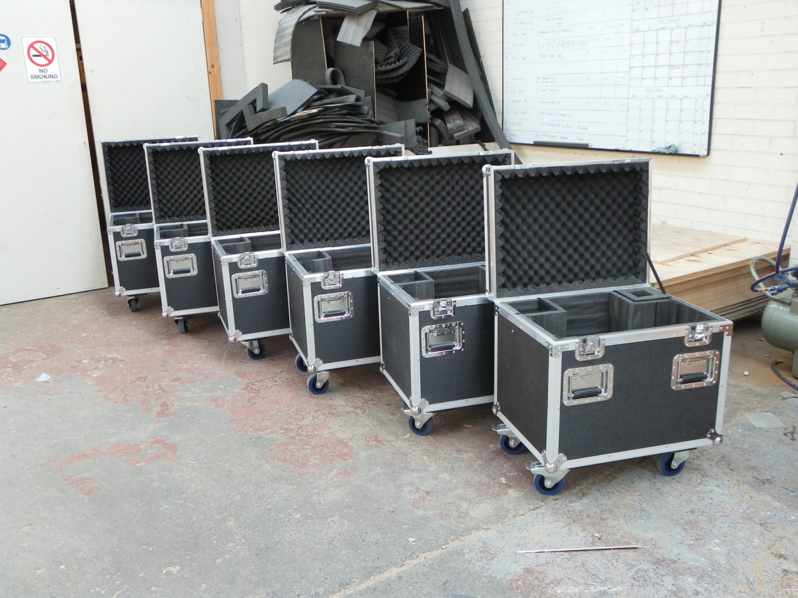 Custom Top Loading Projector Road Case Packer Cases