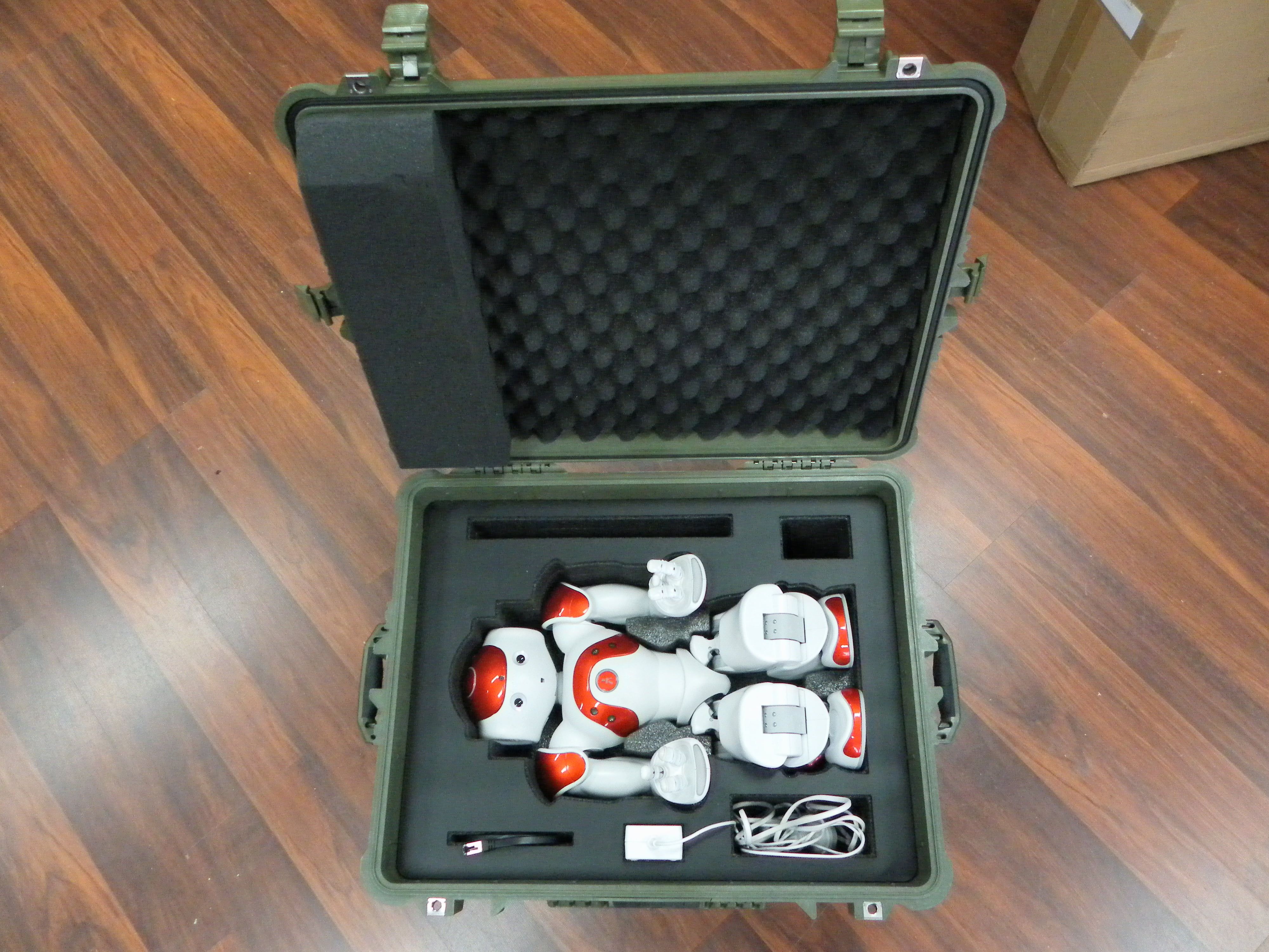 Olive Drab Green Pelican Case With Custom Foam Insert For Medical Robot (view 3 of 5)