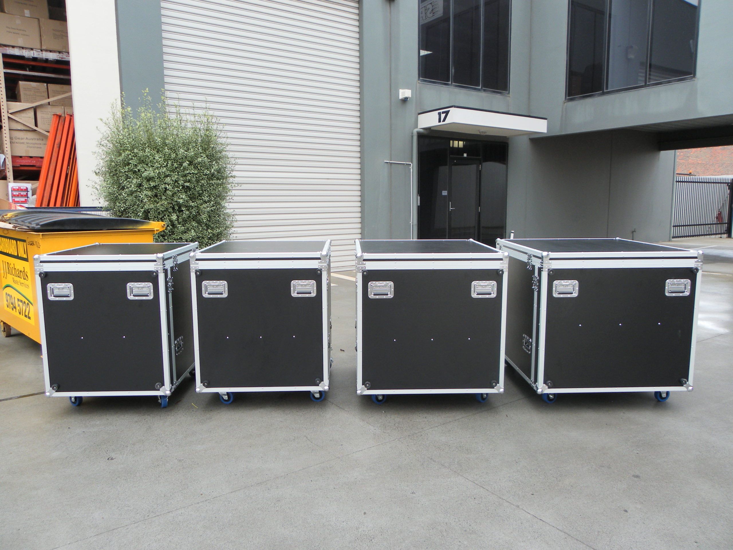 Custom Front and Top Opening Road Case With Ramp for Timpani Drum (view 3 of 9)