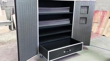 Custom Road Case With Shelves and Printed Graphic Vinyl