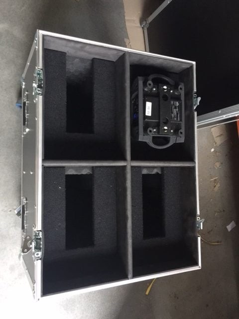 Lighting Road Case For 4x Chauvet Rogue R2 Wash