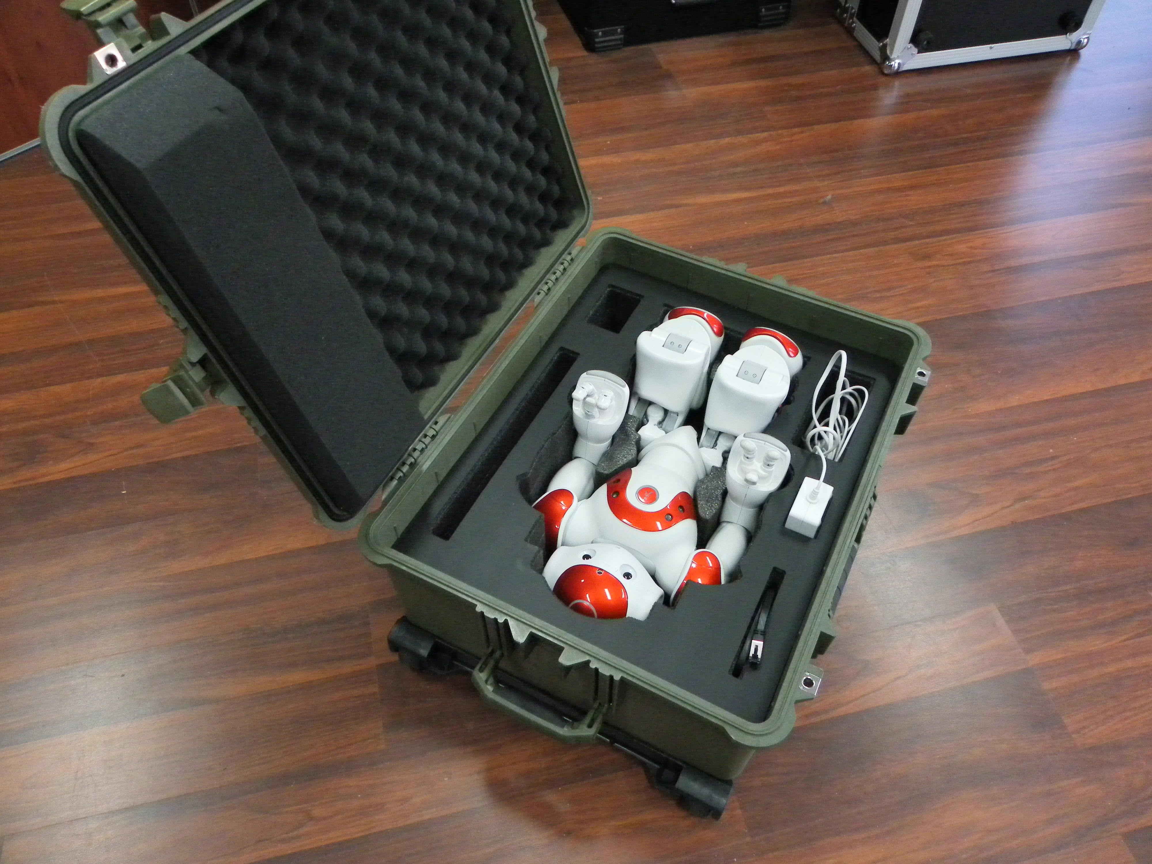 Olive Drab Green Pelican Case With Custom Foam Insert For Medical Robot (view 2 of 5)