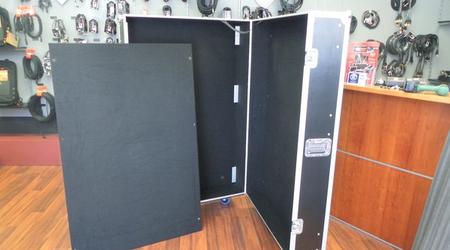 Custom 50/50 Hinged Road Cases With Mounting Board