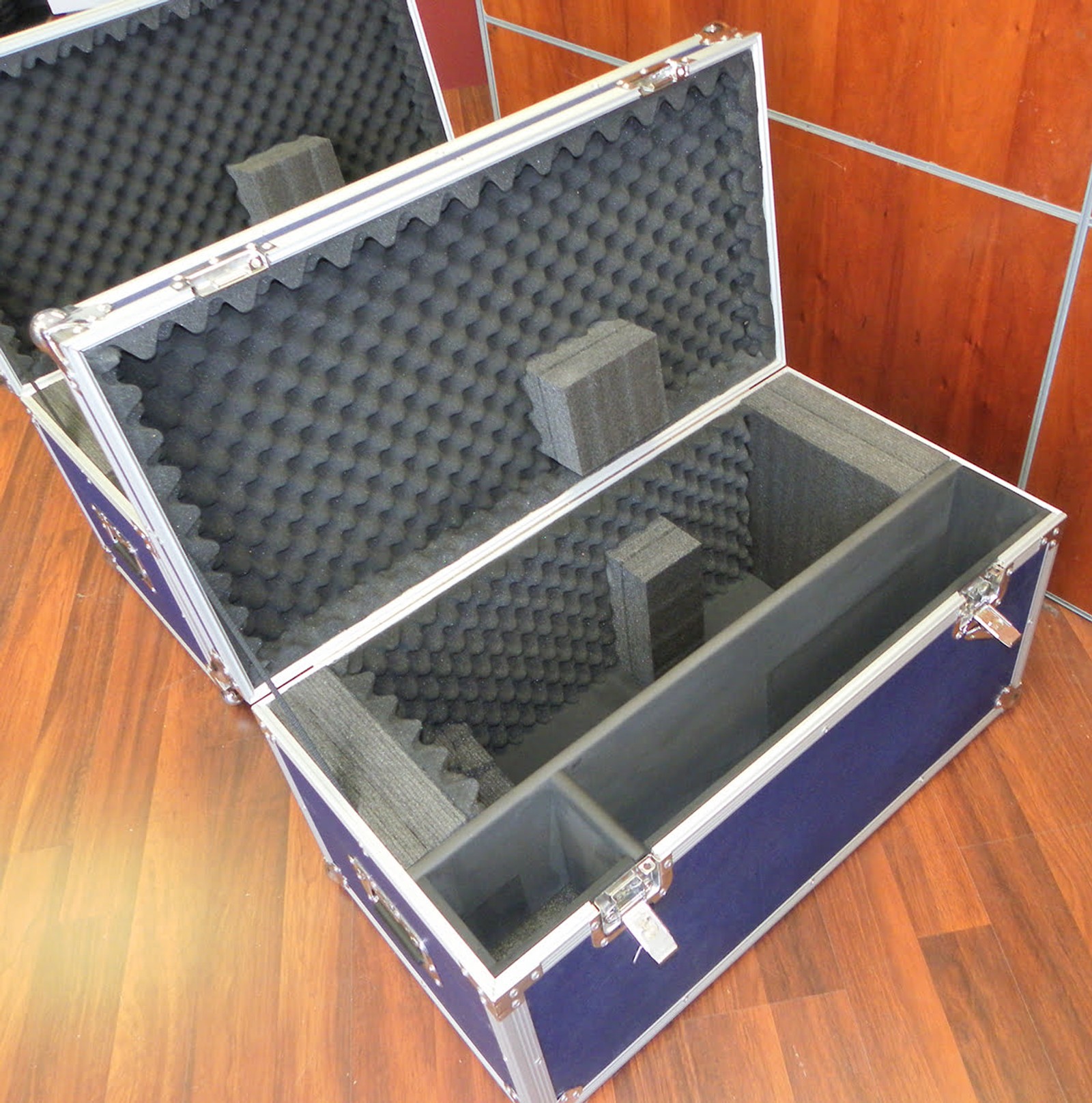 Custom Road Case To Suit Broadcast Camera w Blue Plywood Laminate