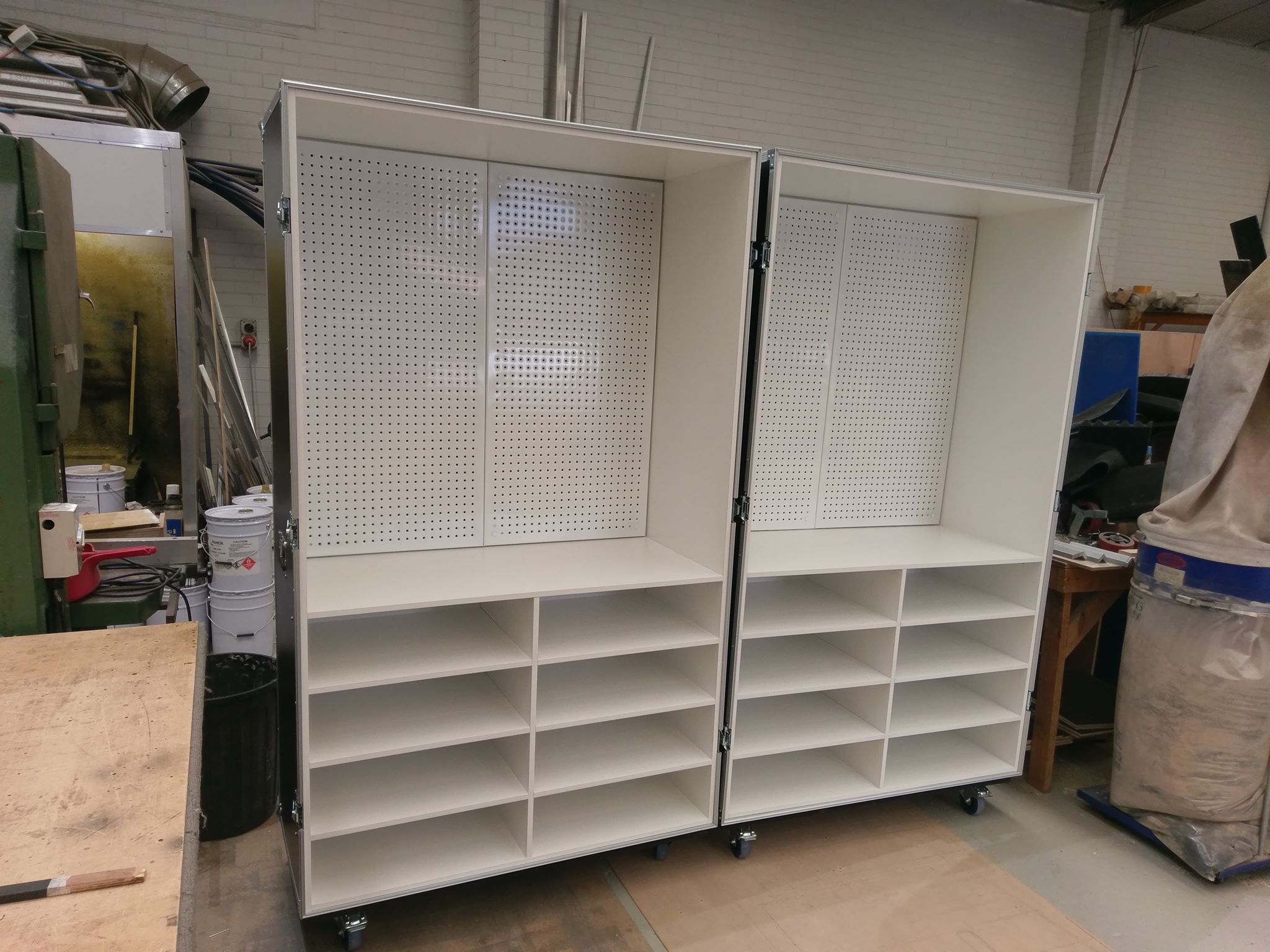 Wardrobe Style Road Case / Merchandise Case on Base Castor (view 2 of 7)