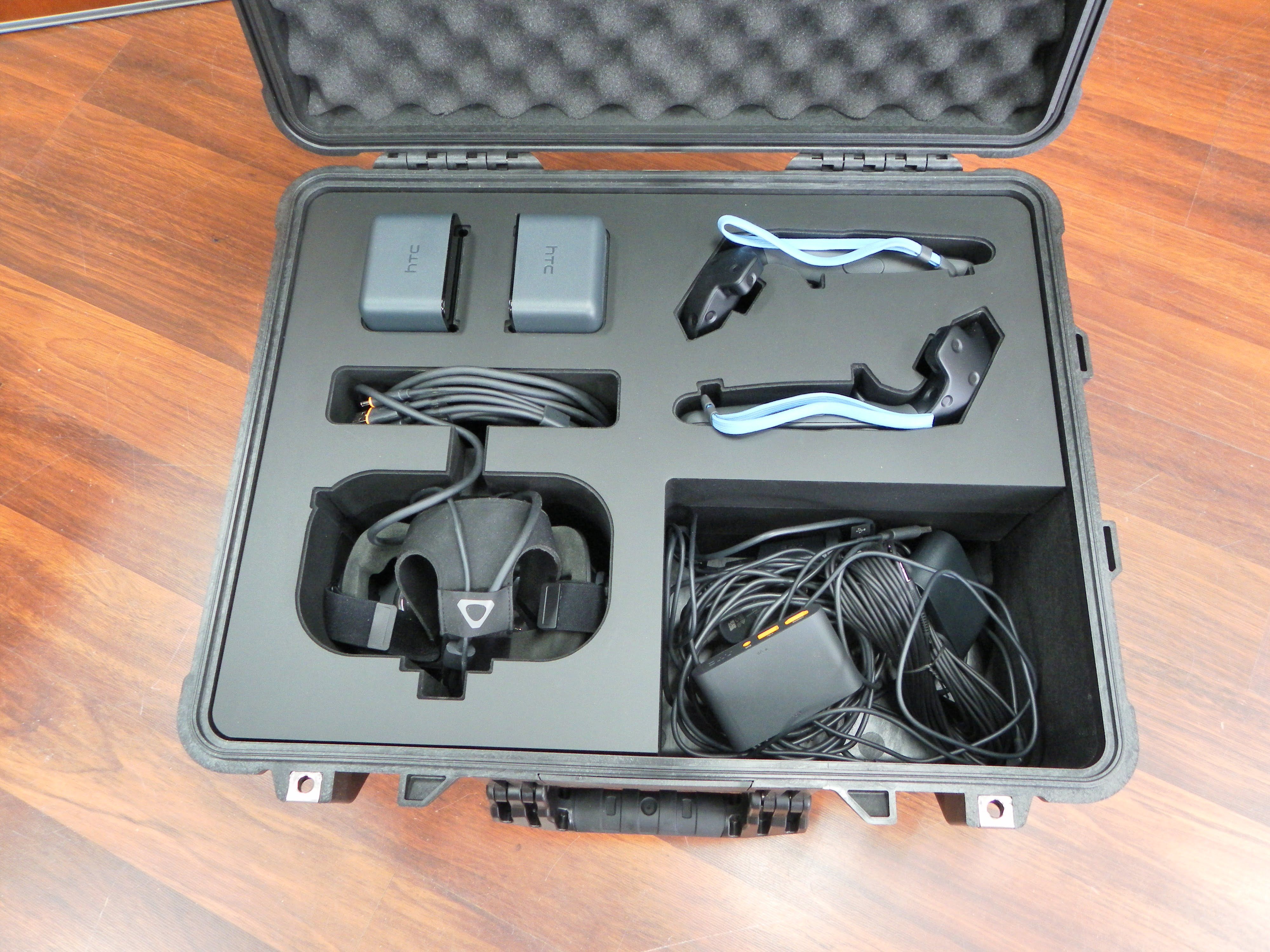 Custom Foam Insert For Pelican Case With HTC Vive VR Headset Kit (view 3 of 5)