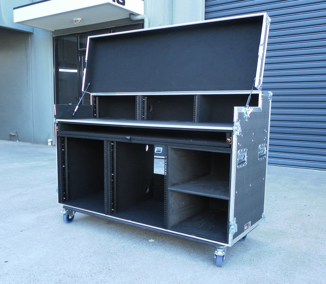 Video Workstation Road Case With Equipment Racking (view 8 of 13)
