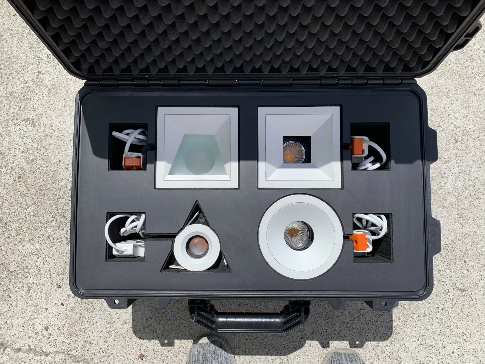 Custom CNC Inserts For Pelican Case To Suit Lighting Equipment