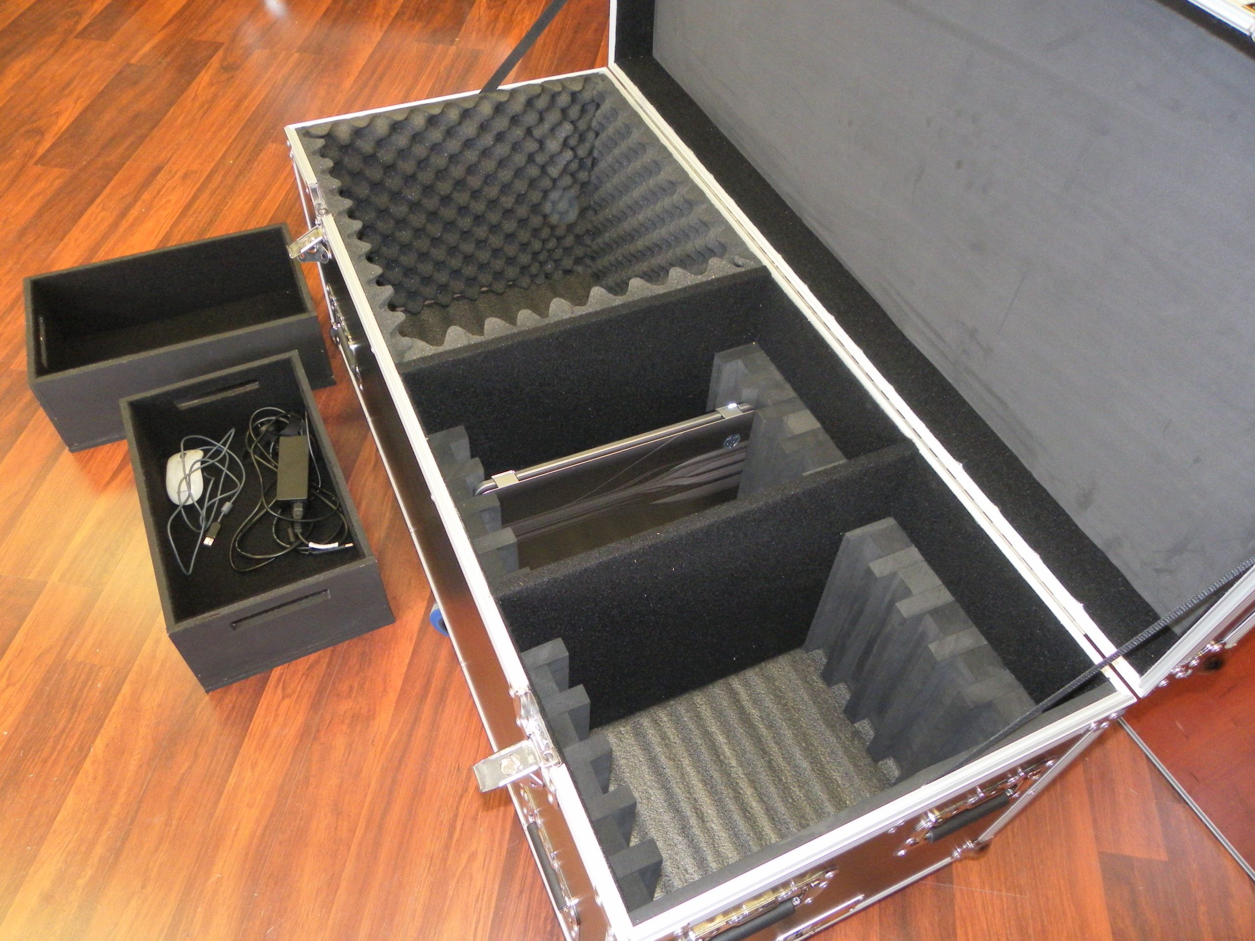 Custom Packer Case With Laptop Dividers, Storage Compartment and Drop Tray (view 7 of 7)