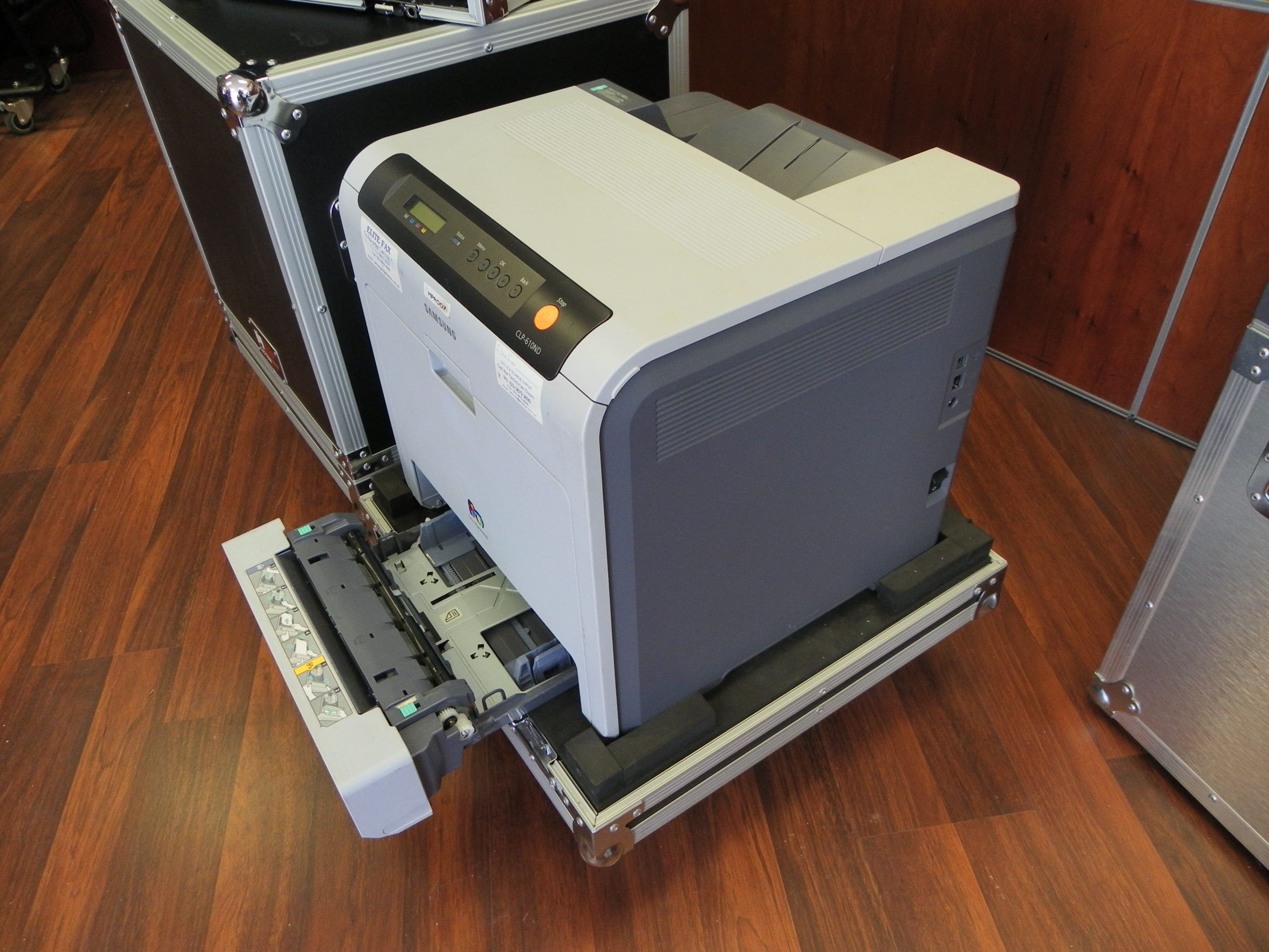 Custom Printer Road Case Lift Off Lid on Wheels (view 4 of 7)