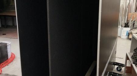 Large Tall Road Case With Extended Castors And Dividers
