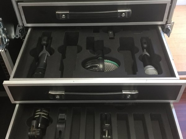 Custom Foam Drawer Inserts For Microphones