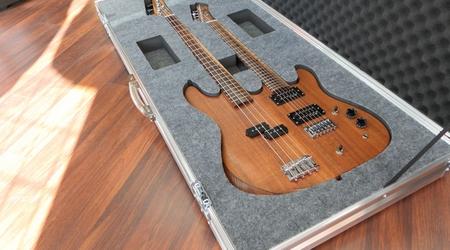 Custom Guitar Case And Foam Insert For Double Neck Guitar