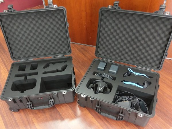 Custom Foam Insert For Pelican Case With HTC Vive VR Headset Kit