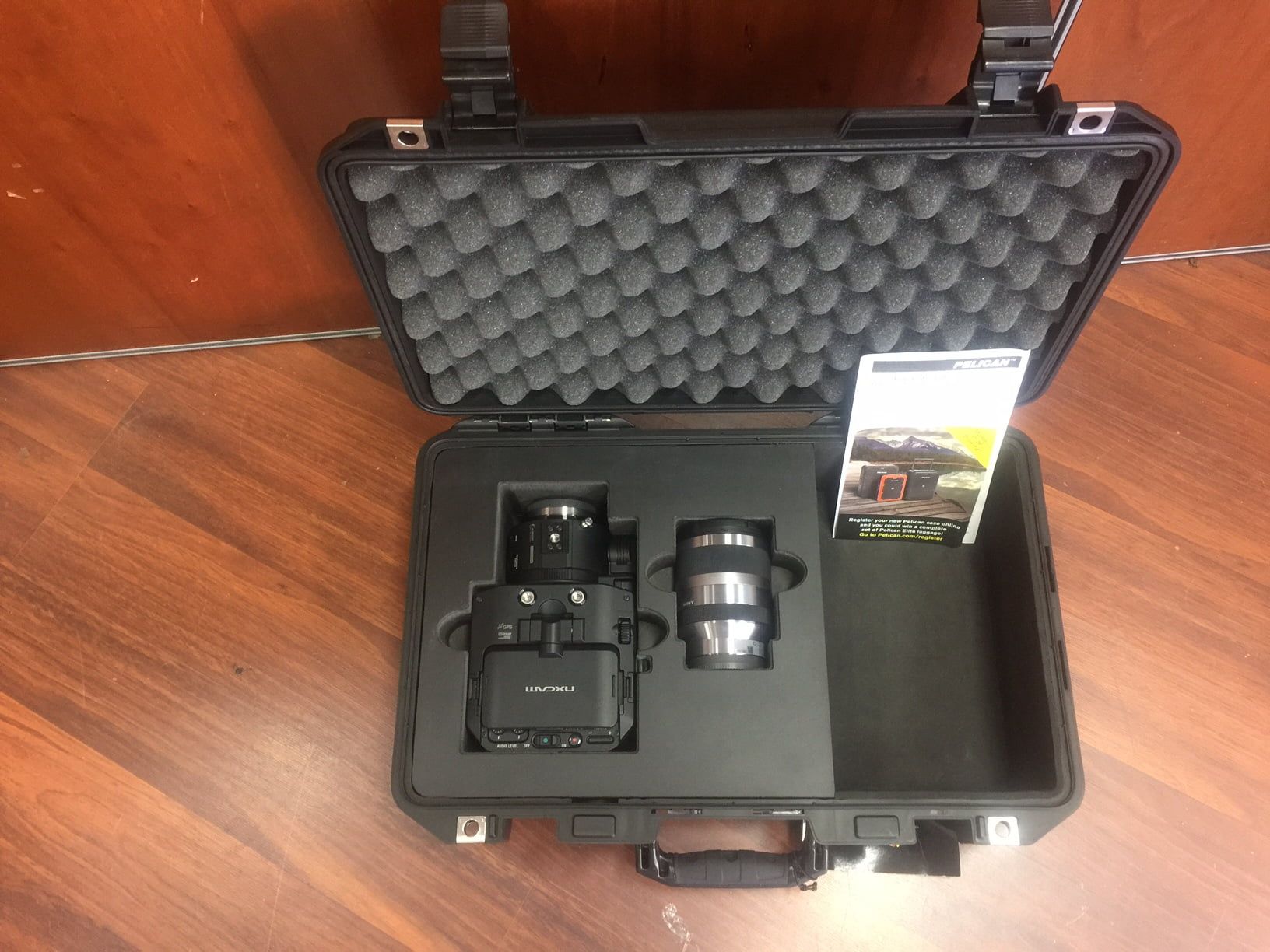 Pelican Custom Foam Insert For NXCAM and Lense With Accessories Pocket (view 2 of 3)