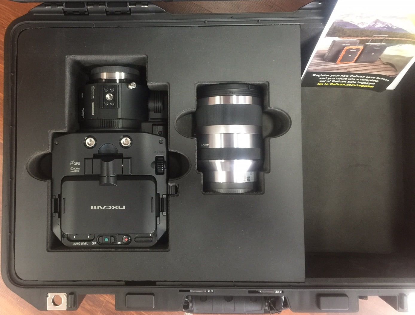 Pelican Custom Foam Insert For NXCAM and Lense With Accessories Pocket (view 3 of 3)