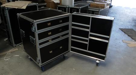 Broadcast Custom Drawers Case With Custom Foam Inserts