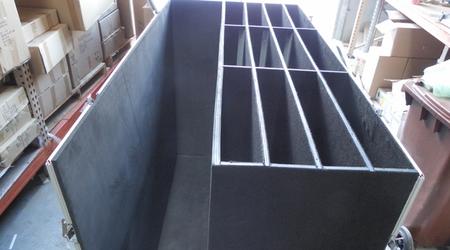 Custom Road Case Top and Front Loading Packer With Multiple Compartments