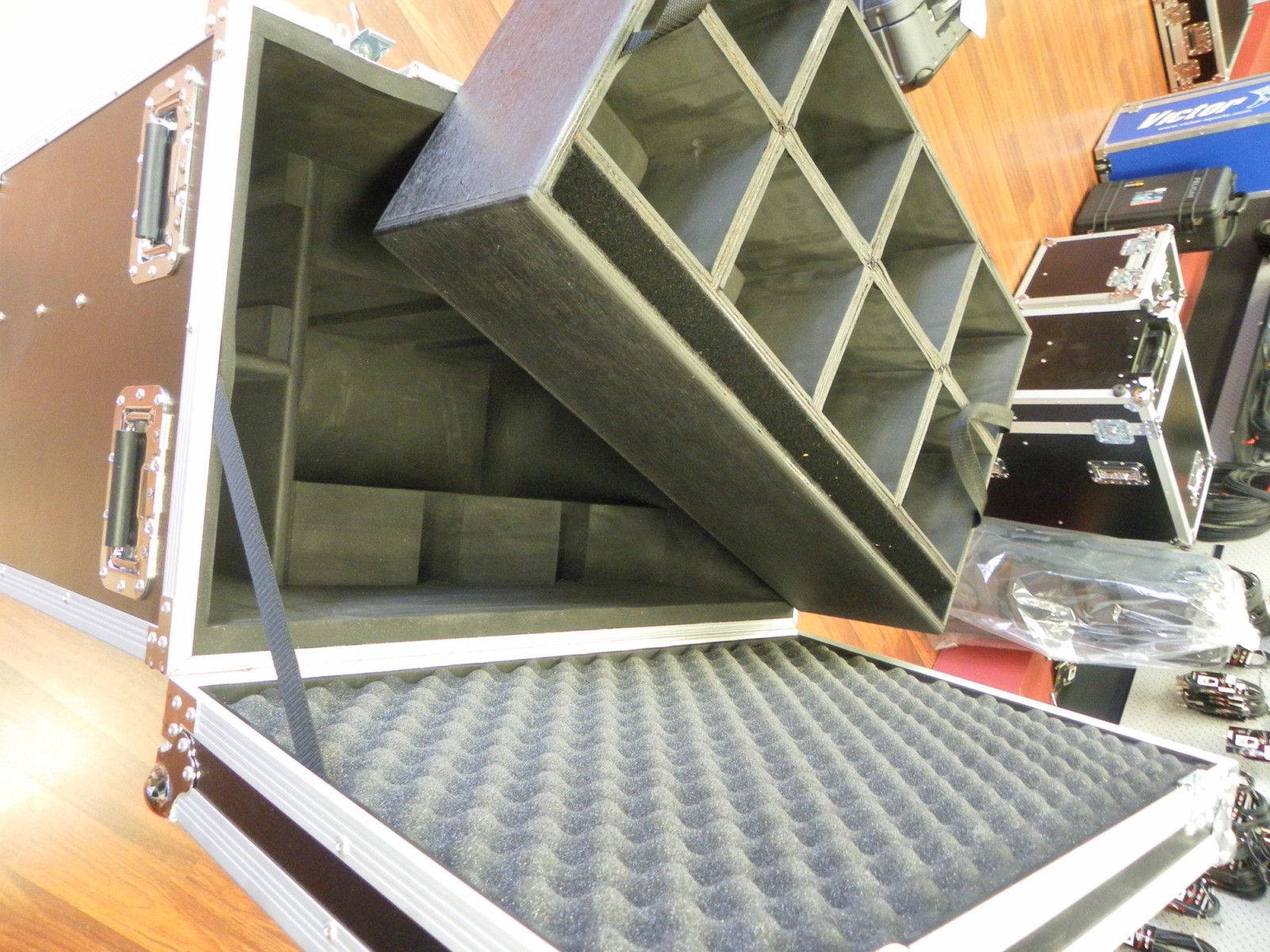 Custom Packer Road Case With Dividers, Dogbox and Custom Foam Blocks