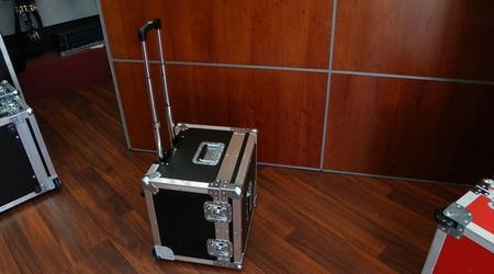 Small Roller Packer Case With Dividers For 4 Laptops