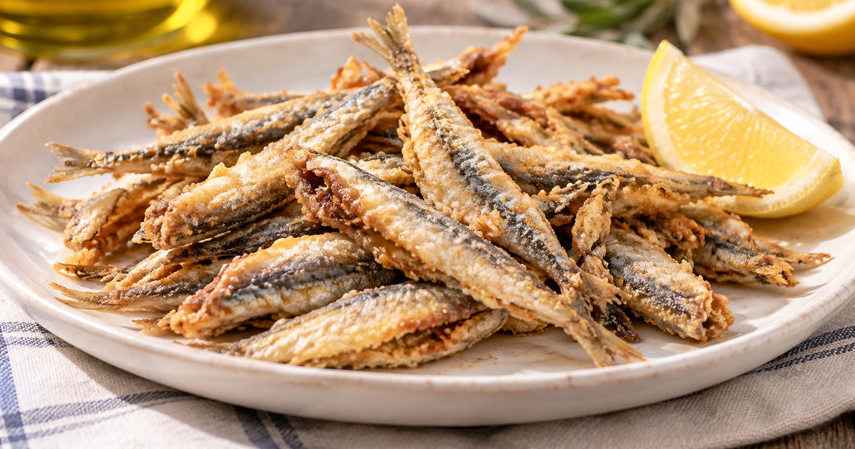 Alici fritte: croccantezza, proprietà nutrizionali 
