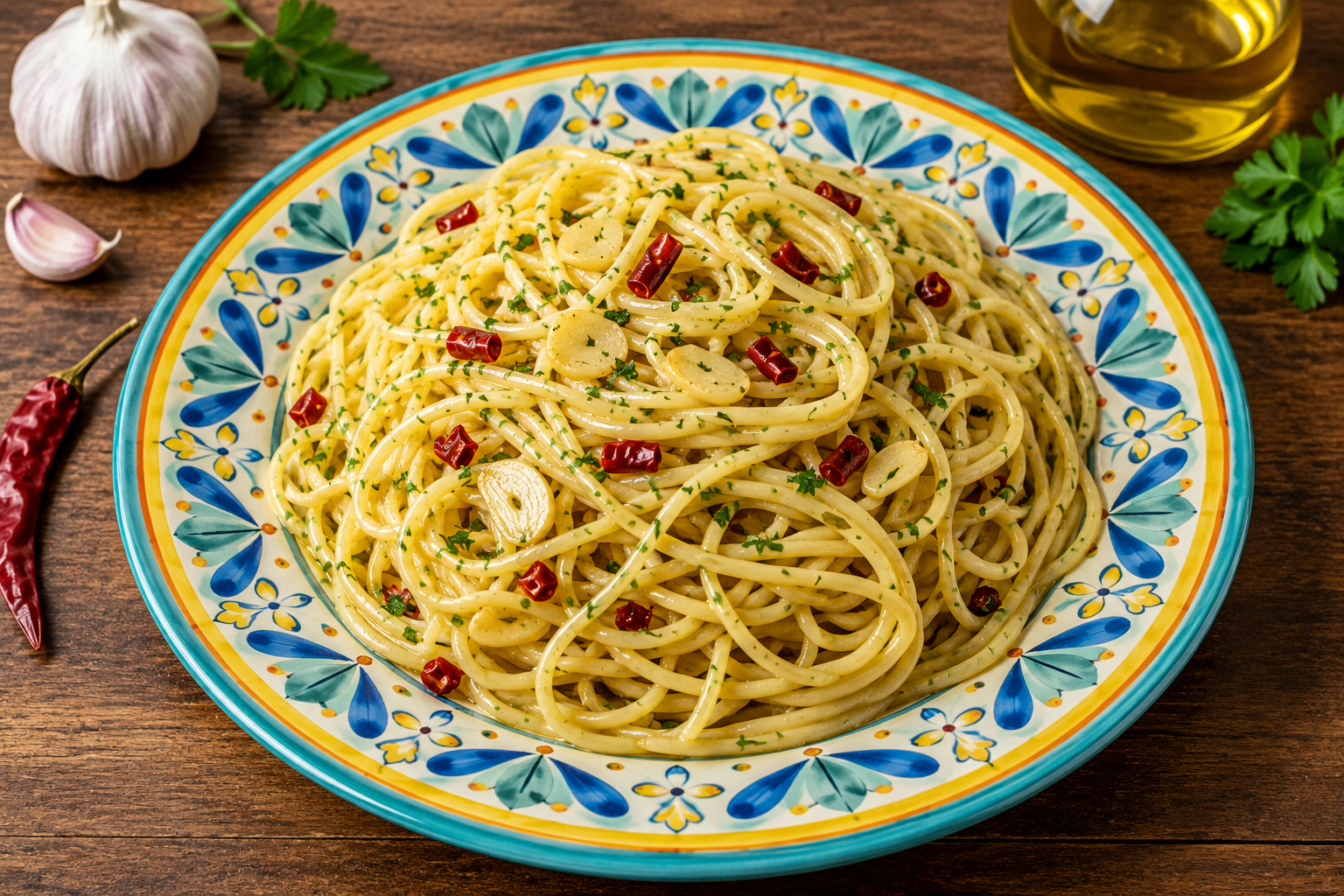 Pasta aglio olio e peperoncino in Bioterapia Nutrizionale