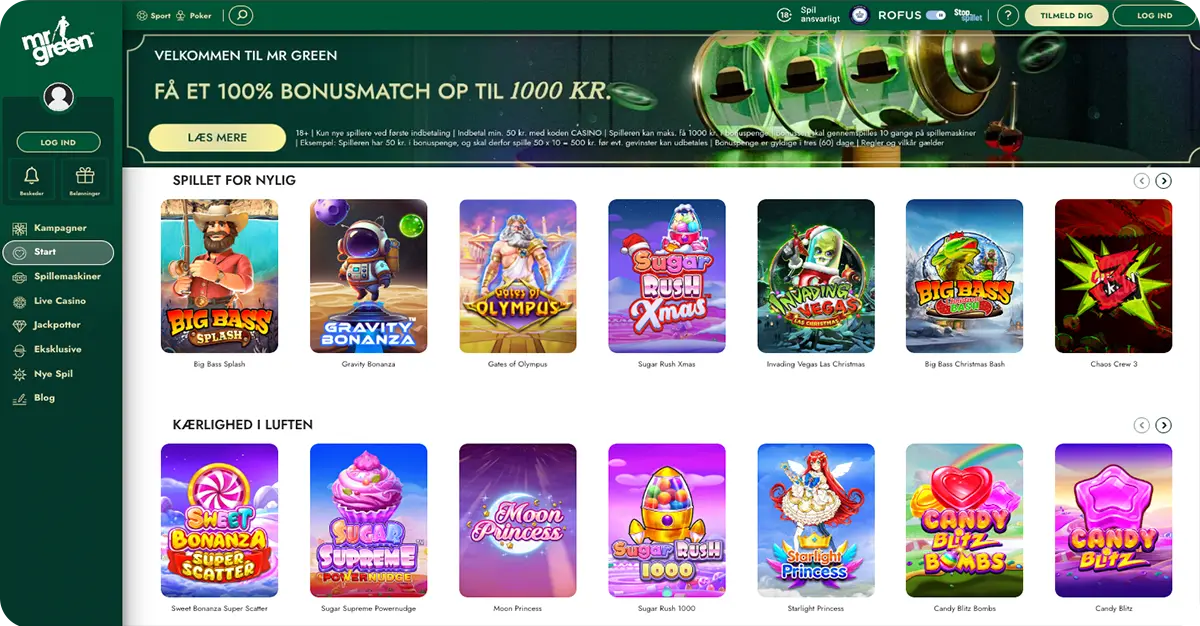 MrGreen – Etableret mobilcasino med gennemarbejdet app