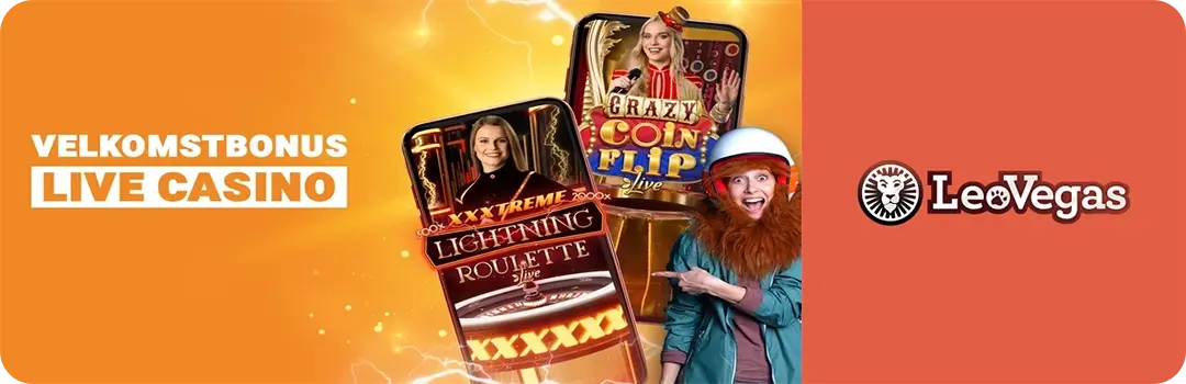 Lær hvordan du får LeoVegas live casino bonus
