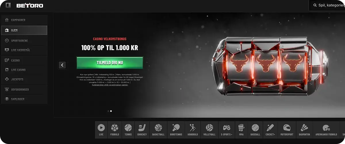 Betoro - Nyeste online casino i Danmark (tilføjet februar 2026)