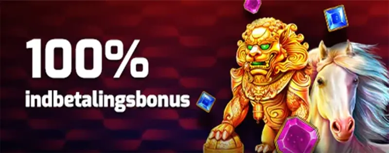 Få en 100% indbetalingsbonus op til 300 kr. på Pragmatic Play Slots