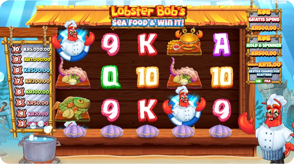 Grafik, animationer og lyd: En farverig undervandsbuffet