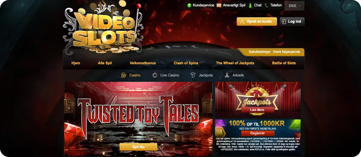 VideoSlots — Løbende torsdags casino kampagner