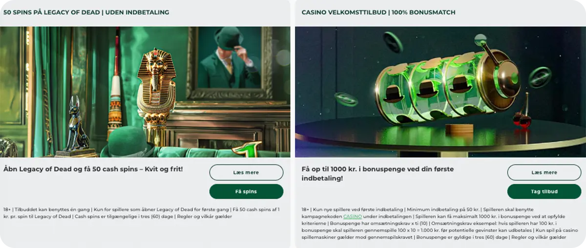 MrGreen Bedste No Sticky Bonus